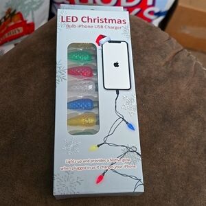 Christmas led iPhone USB charger
